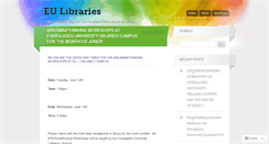 Desktop Screenshot of eulibraryblog.com
